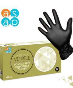 Black Vitrile Gloves Powderfree