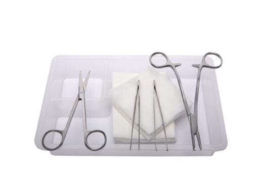 Suture Pack Fine with foreps, scissors & needle holder