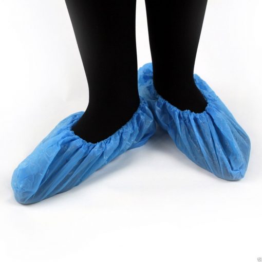 Overshoes Plastic Blue Pack 100