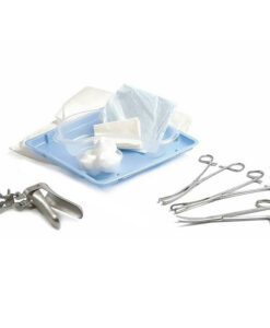 1x Mayo Scissors Curved - 19cm 1x Rampley Spongeholder - 24cm 1x Teales Vulsellum Forceps - 23cm 1x Medium Cusco Metal Speculum