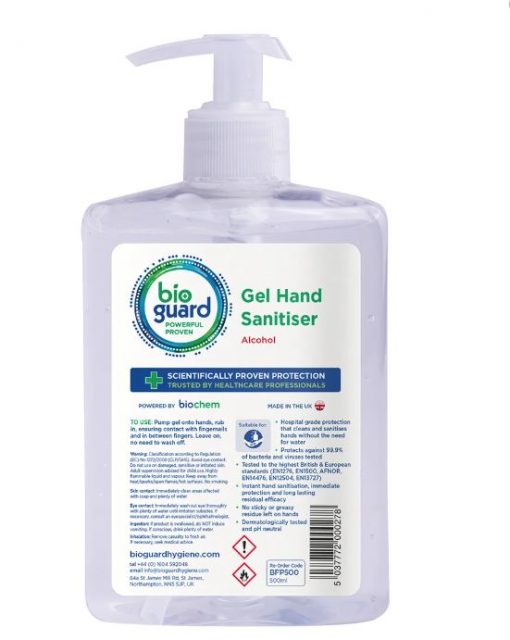 Bioguard Hand Gel Sanitiser 500ml