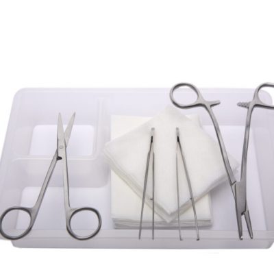 Suture Pack Fine with foreps, scissors & needle holder
